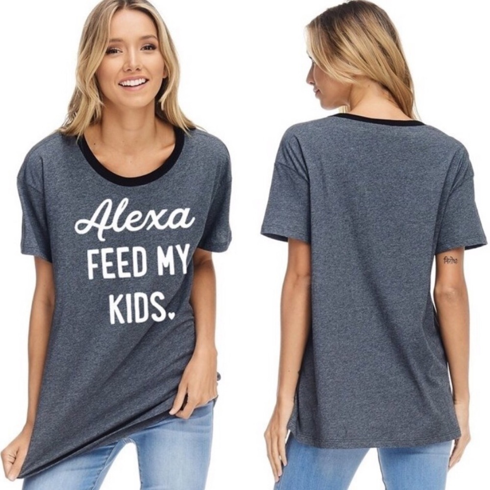Charcoal Alexa ringer tee